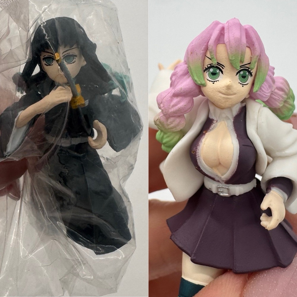 Demon Slayer Lot 2 Muichiro Tokito Mini Figure Mitsuri Kanroji Banpresto KG